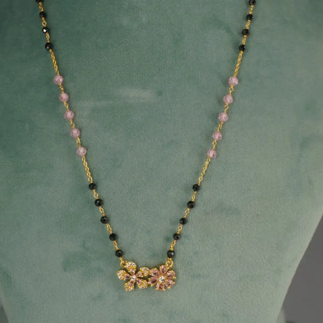 Magalsutra Design with Two Star Pendent HK0403