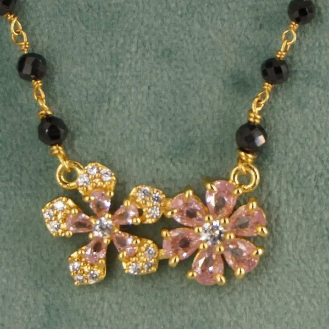 Magalsutra Design with Two Star Pendent HK0403