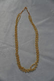 HK0489 3 Line Yellow CZ BEADS CHAIN