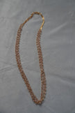 HK0490 3 Line Baggy CZ BEADS CHAIN