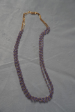 hk0491 3 Line Purple CZ BEADS CHAIN
