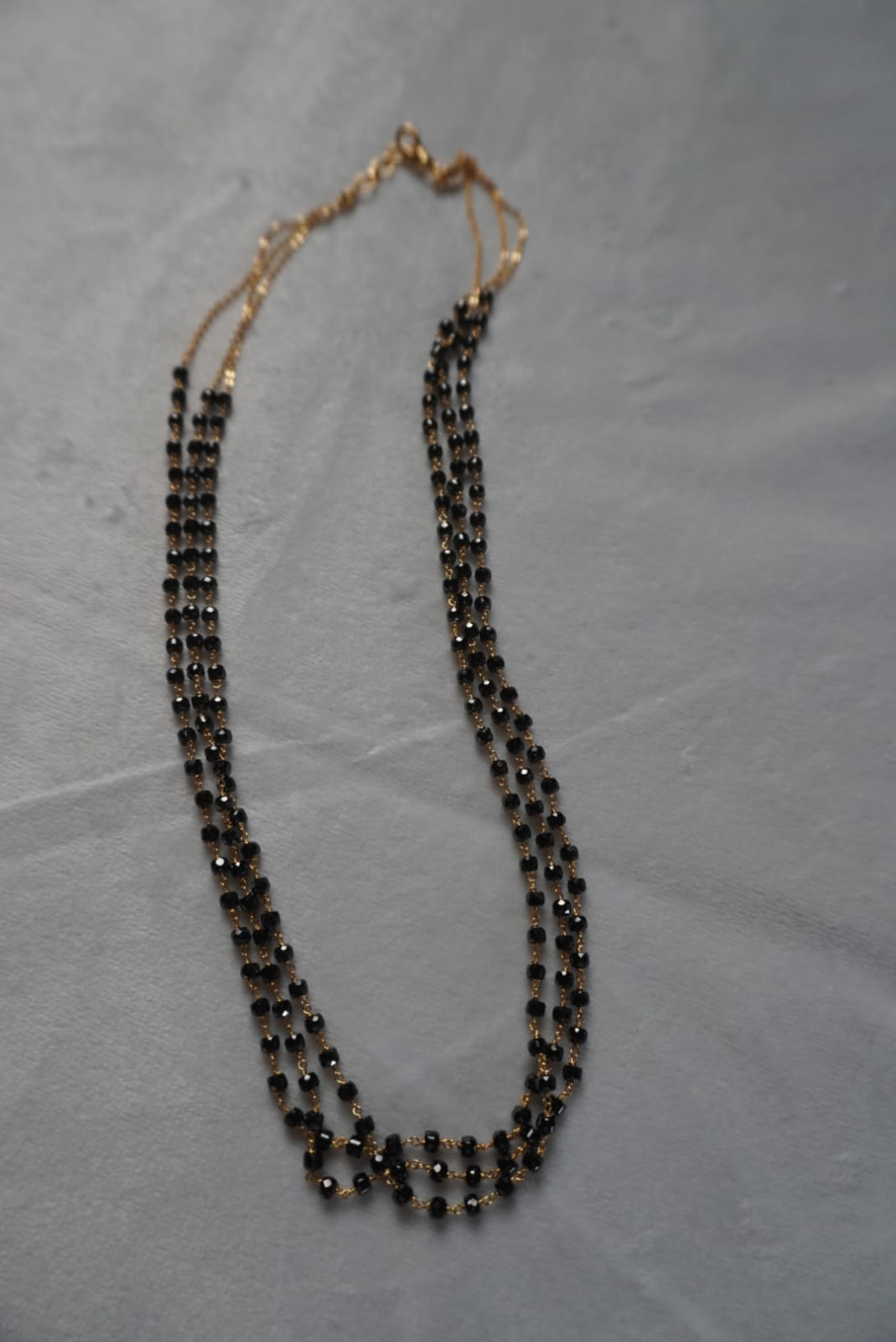 black beads chain