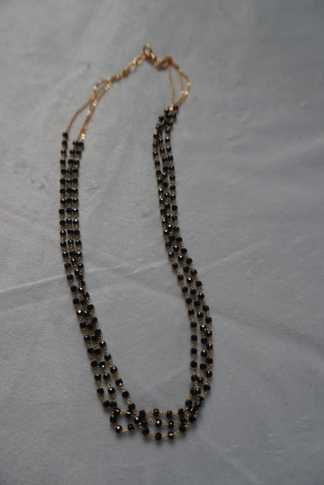 black beads chain