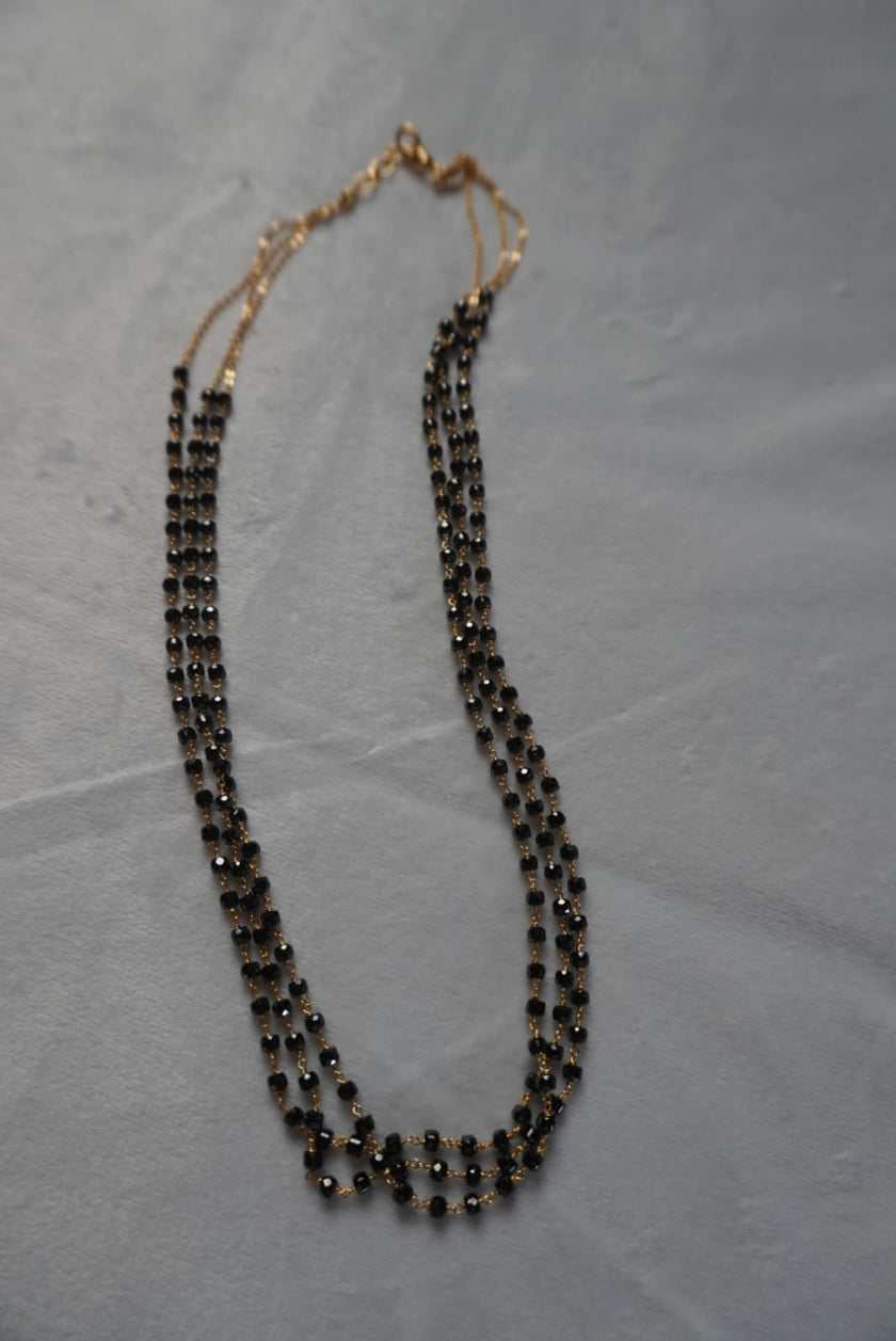 black beads chain