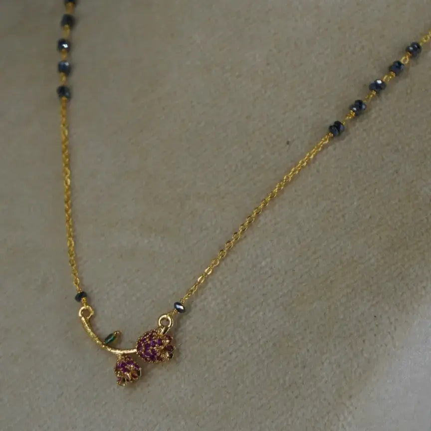 Dual Rose Bud Mangalsutra Chain HK0418
