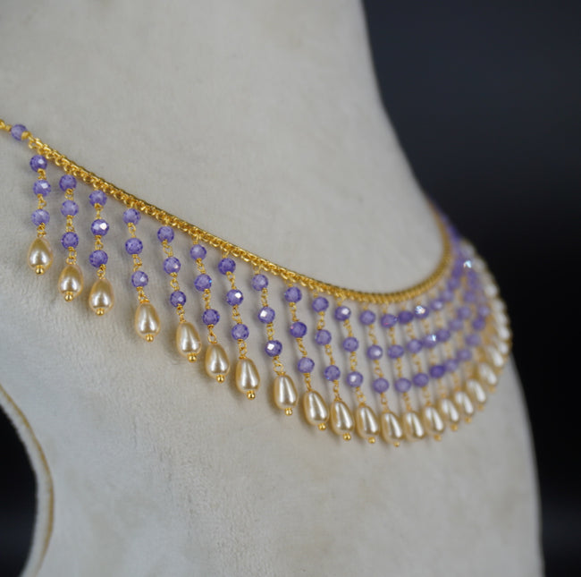 HK0511 PURPLE NECKLACE