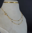 HK0519 LEAF 2 STEP BLACK BEADS