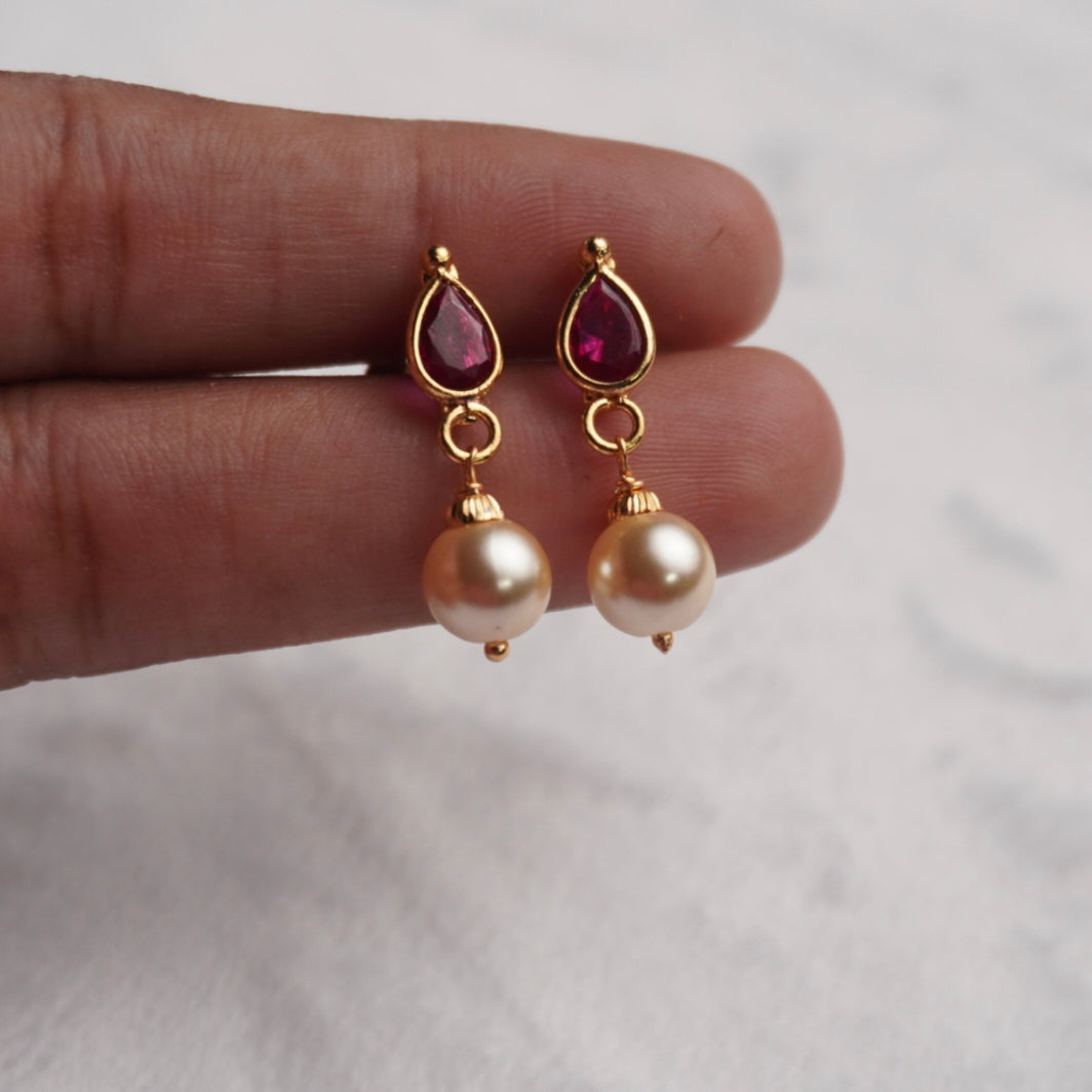 #ER026 pink earrings