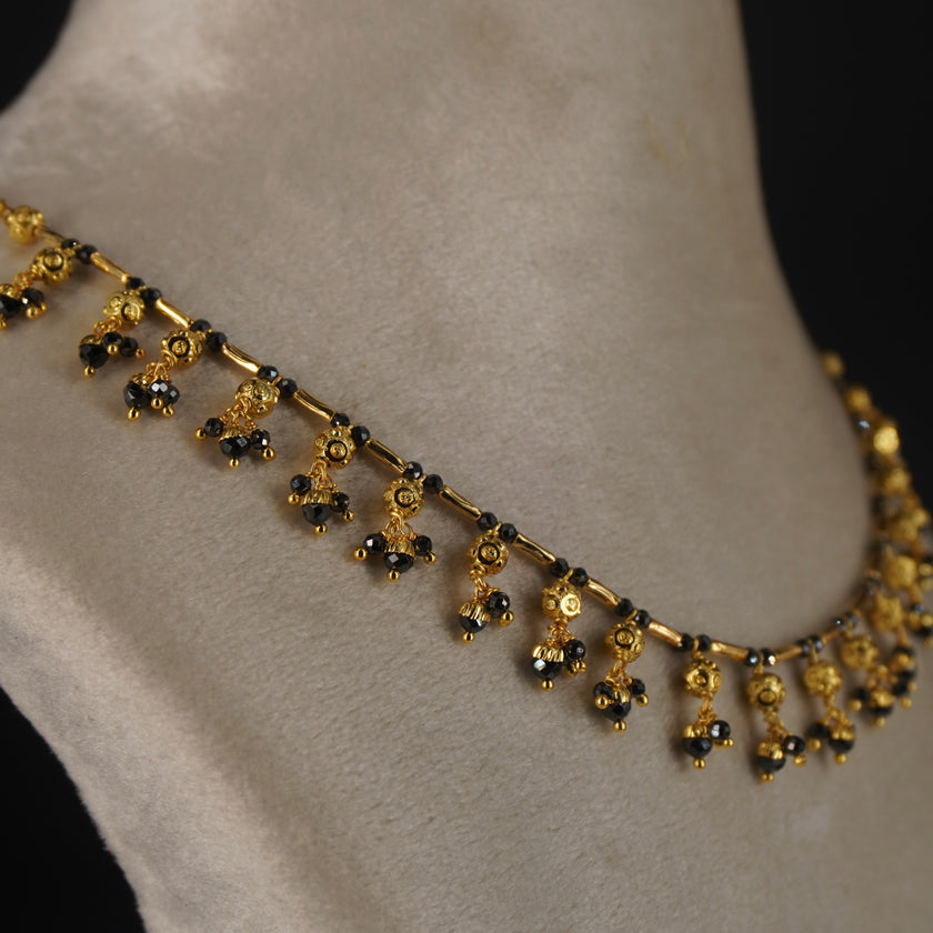 HK0378 Black Diamond shine necklace