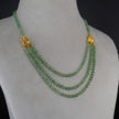 HK0487 green necklace with god Lakshmi