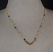 HK0433 black diamond shine beads chain