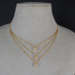 Hk0414 Elegant Pearl falls Chain With 3 steps