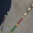 HK0483. Rice pearl & Manulu Chain