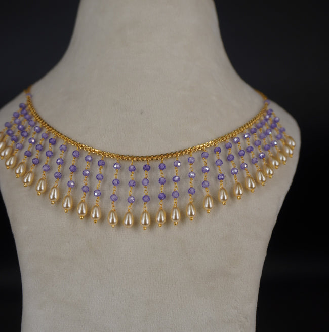 HK0511 PURPLE NECKLACE