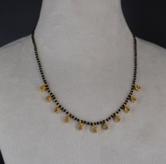 Hk0405 soft Spark Black Beads Chain