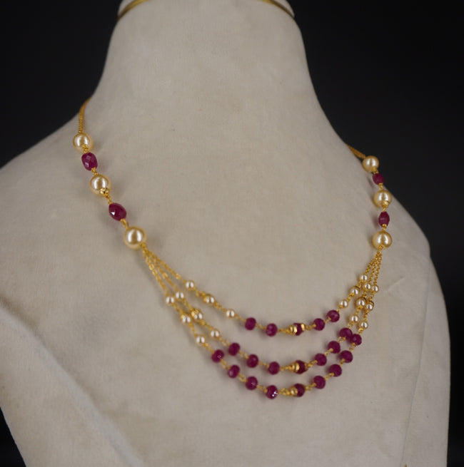 HK0514 Ruby necklace