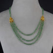 HK0487 green necklace with god Lakshmi