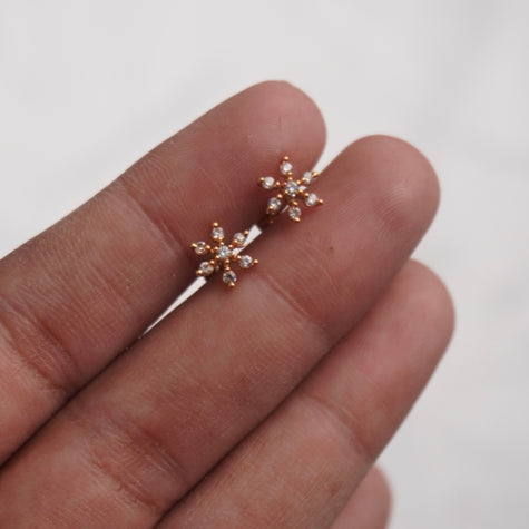 star silver ear studs