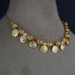 HK0481 Navaratna necklace in Lakshmi kasu