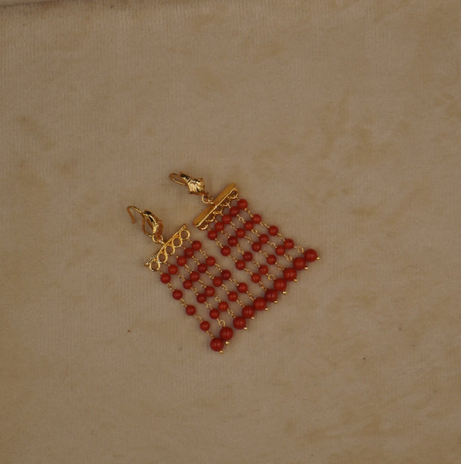 ER032 Coral earrings