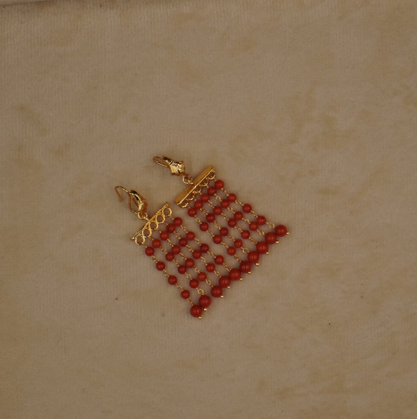 ER032 Coral earrings