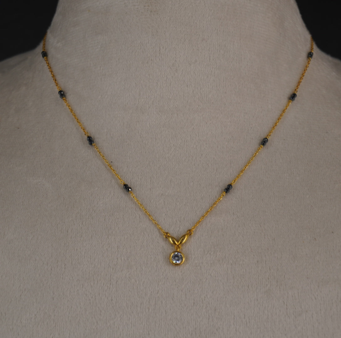 SLV024~ 92.5 SILVER BLACK BEADS