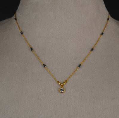 SLV024~ 92.5 SILVER BLACK BEADS