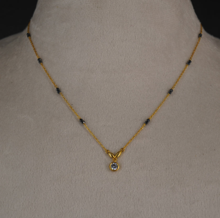 SLV024~ 92.5 SILVER BLACK BEADS