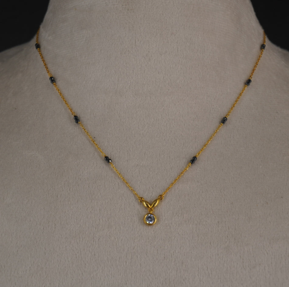 SLV024~ 92.5 SILVER BLACK BEADS