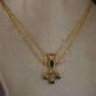 Hk0361. Simple 2 lines chain with cute pendant