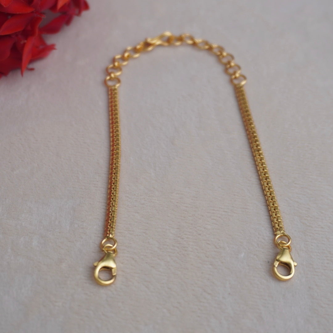 #92.5 silver back Chain with 24 carat gold plated