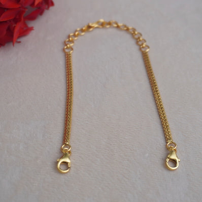 #92.5 silver back Chain with 24 carat gold plated