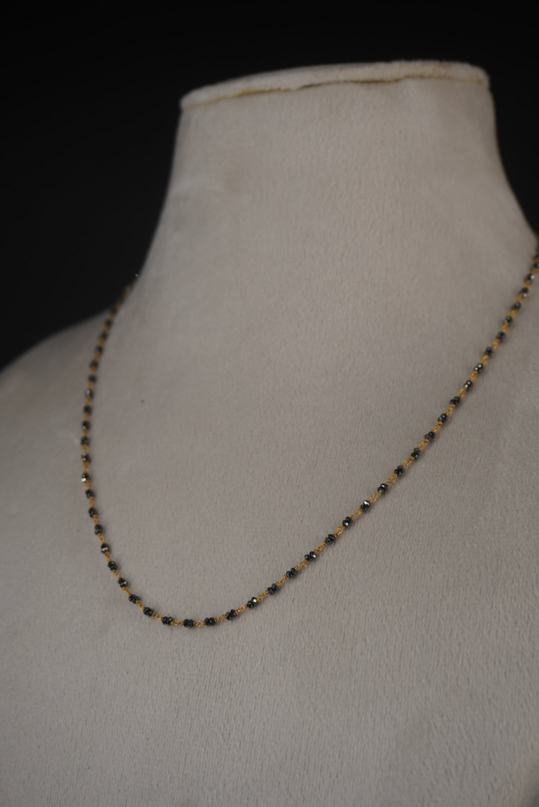 Slv011 black diamond shine beads in 92.5 silver