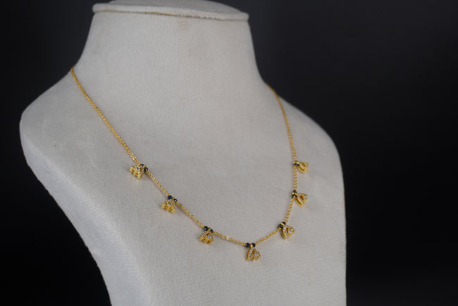 #HK0485 CUTE BLACK BEADS