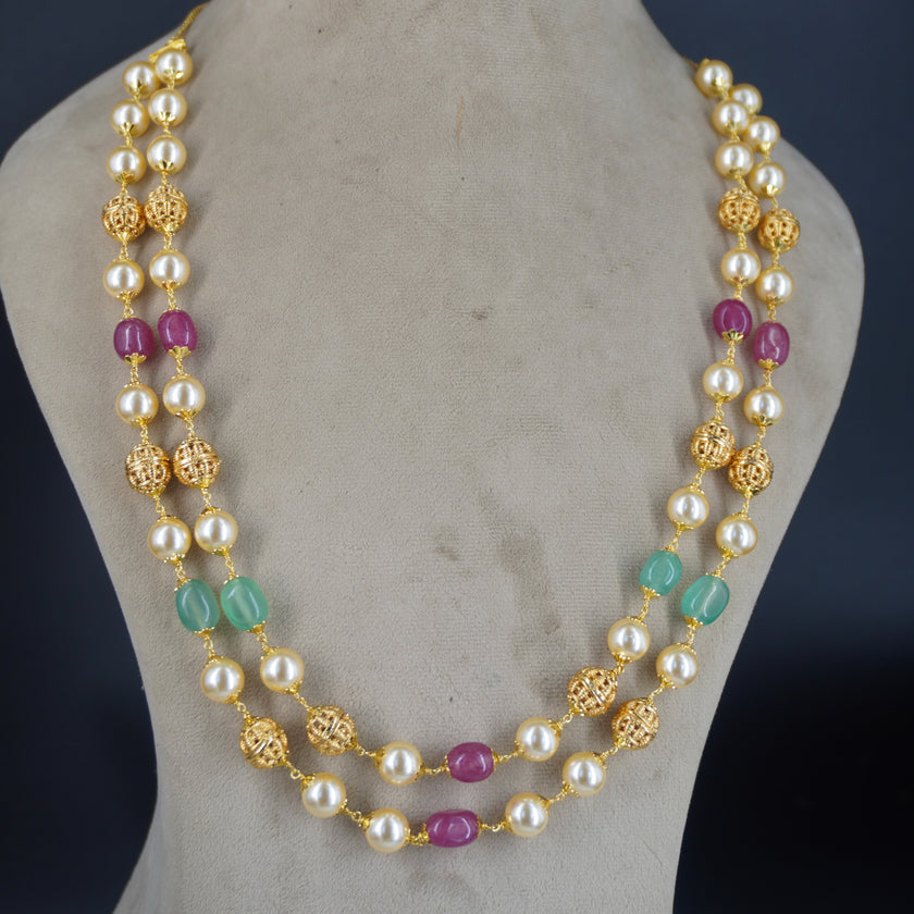 Hk0016 Pearl and strawberry beads haram