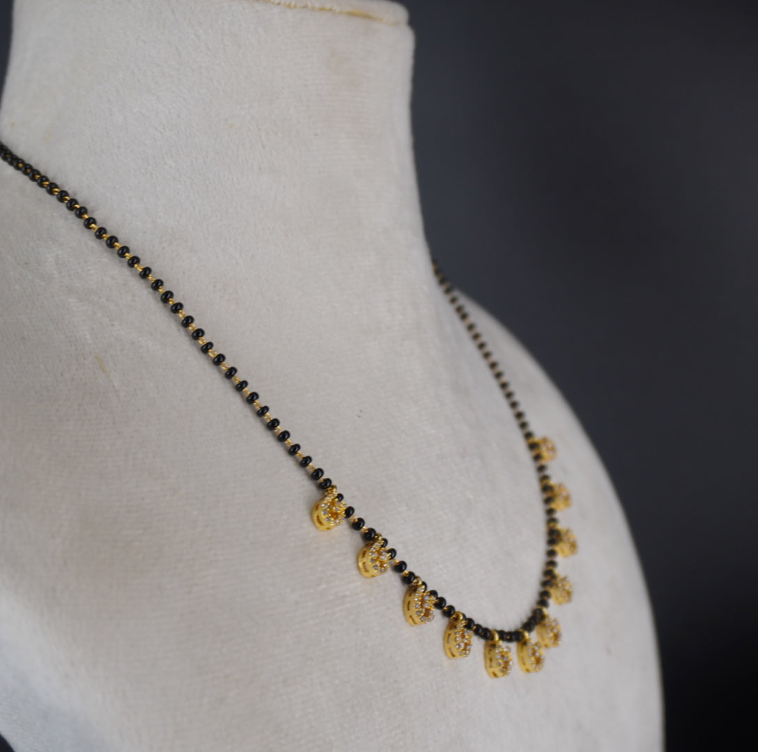 Hk0405 soft Spark Black Beads Chain