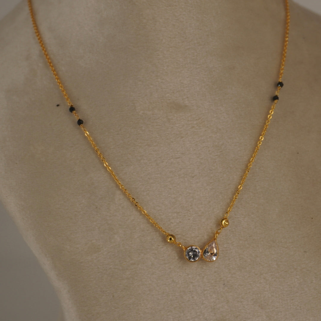 Hk0300 simple trendy black beads