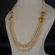 HK0517 3 STEPS PEARL NEACKLACE HARAM