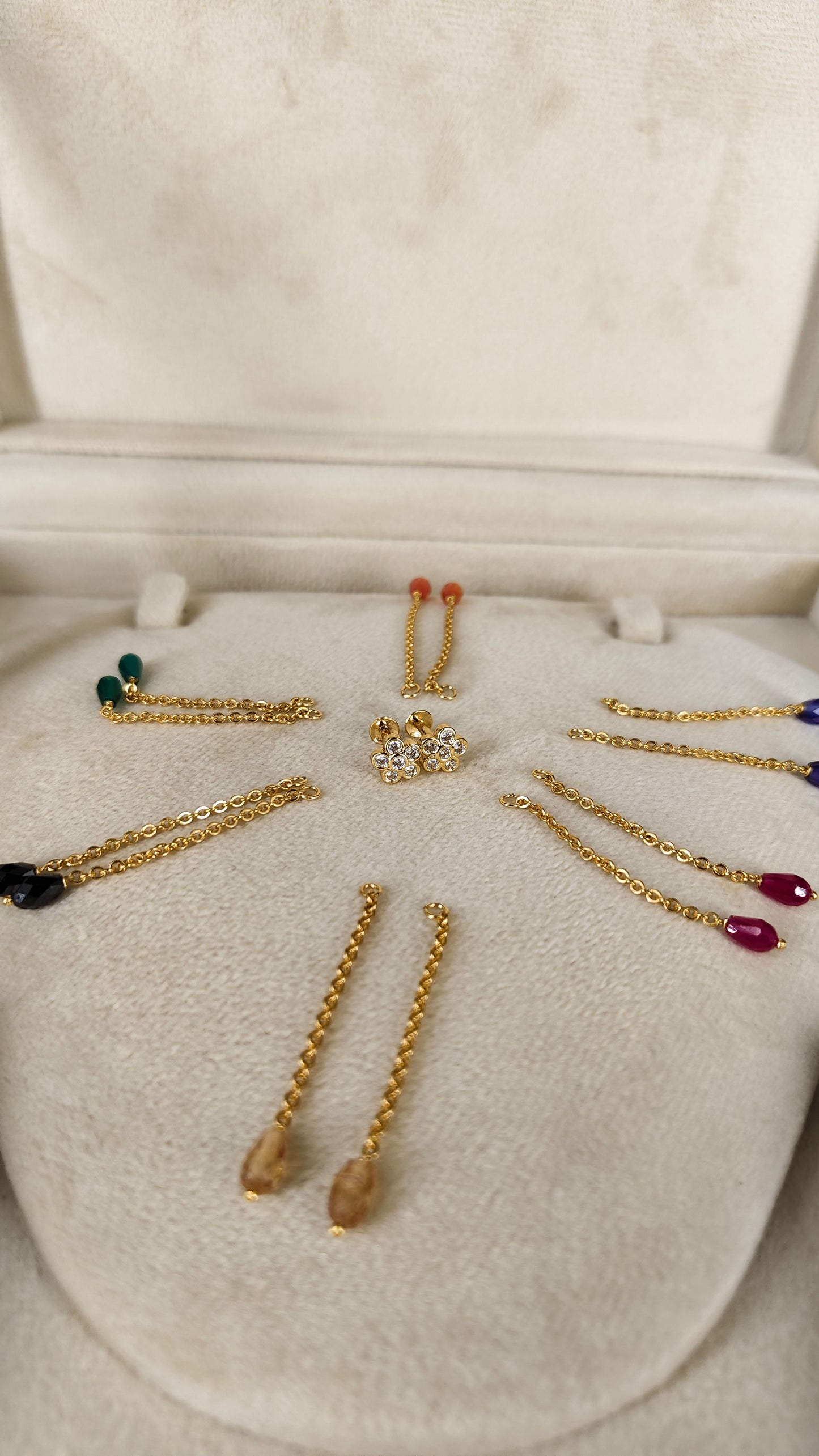 Flowers shape changeable earrings ER0025