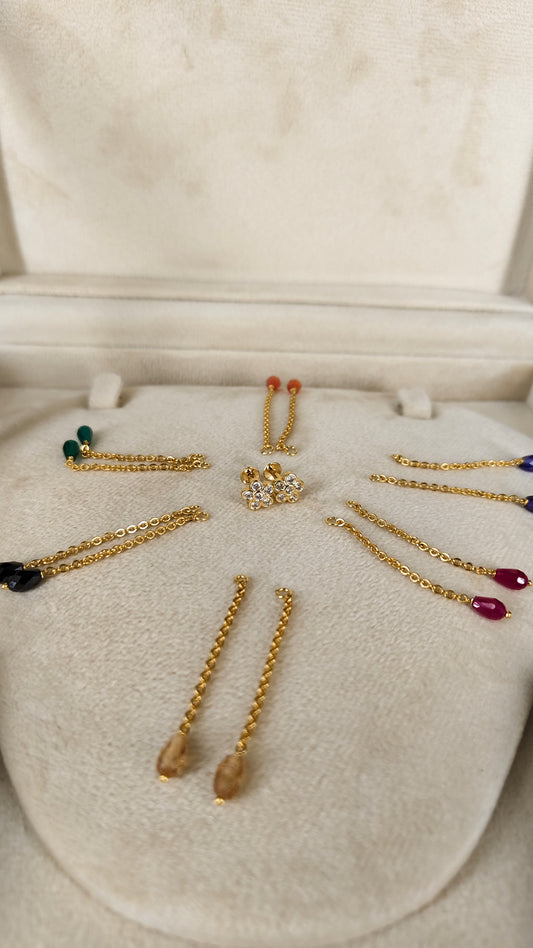 Flowers shape changeable earrings ER0025