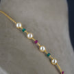 HK0483. Rice pearl & Manulu Chain