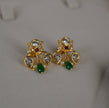Hk0480 green earrings