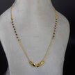 HK0088  Twisted Black Beads