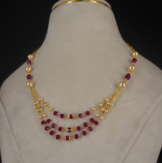 HK0514 Ruby necklace