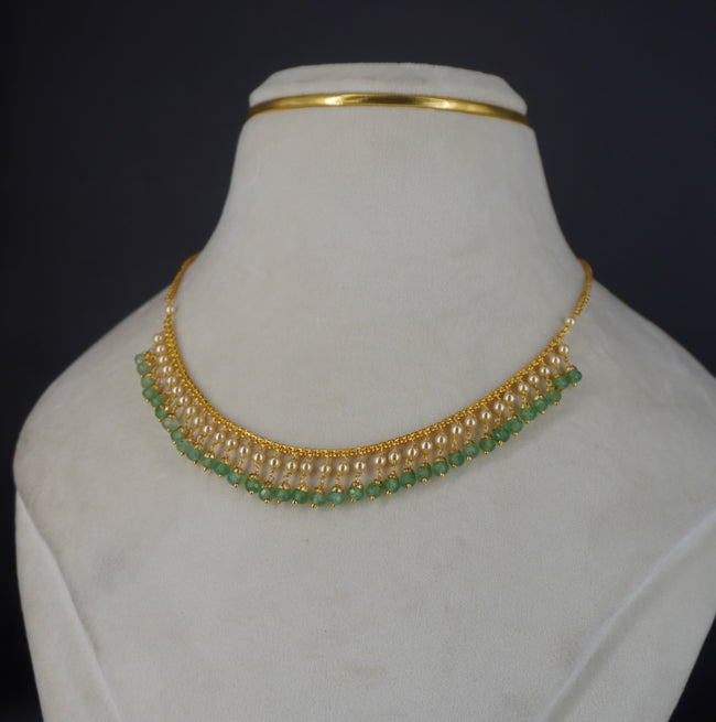HK0526 MINT GREEN NECKLACE